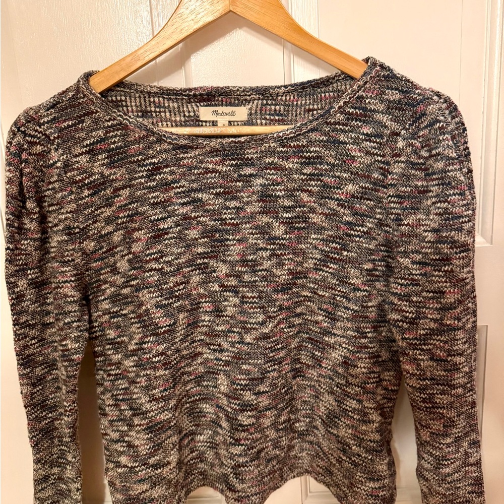 Madewell women’s space-dye cropped sweater top, size S - Picture 2 of 5